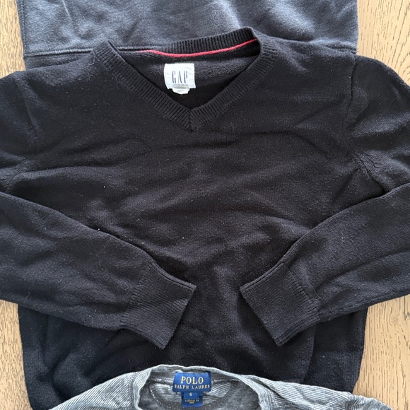 Bundle of 3 boys top, sweater, shirt 6/7 polo Ralph Lauren & Gap Kids - Picture 6 of 8